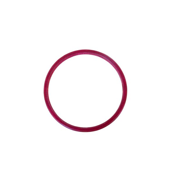 Vintage Red Acrylic Bangle Bracelet - Picture 5 of 5